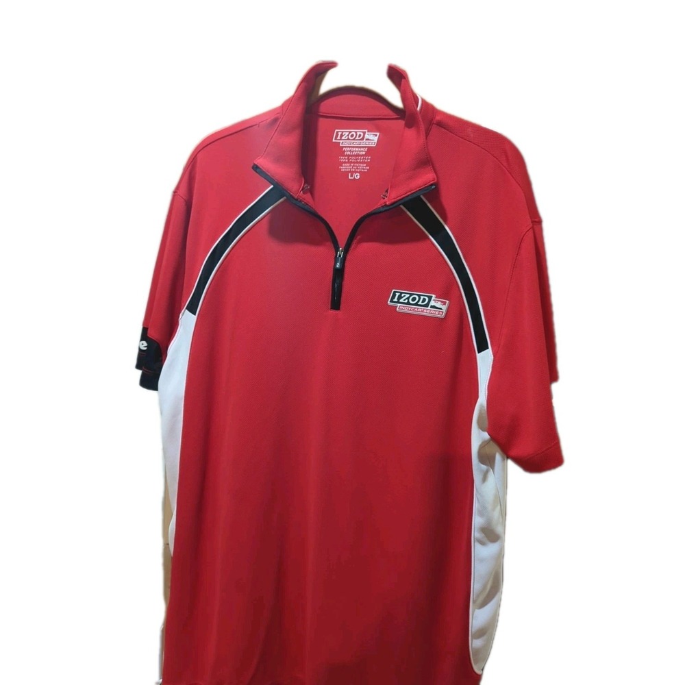 IZOD IndyCar Series Performance/Firestone Collection Polo Mens Large‎ Shirt